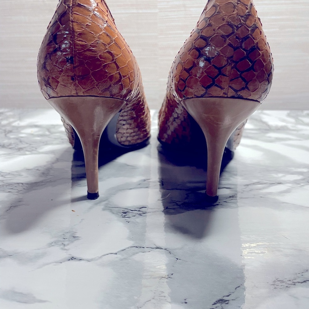 Dolce and Gabbana Snakeskin Animal Print Pumps